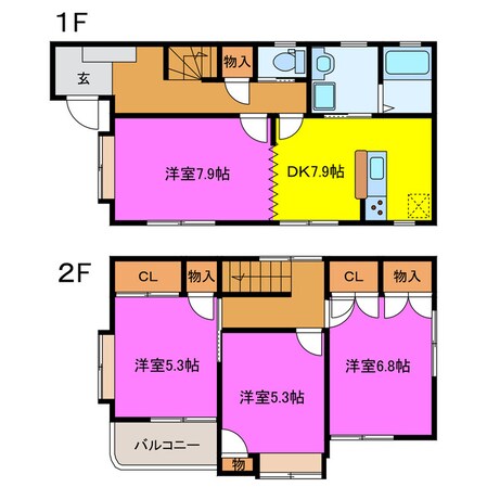 ライフパーク川袋の物件間取画像